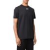 Off-White Herr FW22 T-shirt med logotryck, rund hals och korta Shorts, svart