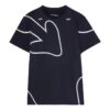 Off-White Herr FW22 T-shirt med logotyp och pilmönster, kortärmad, slim fit, svart