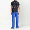 Off-White Herr FW22 T-shirt med logotyp och pilmönster, kortärmad, slim fit, svart