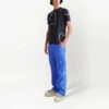 Off-White Herr FW22 T-shirt med logotyp och pilmönster, kortärmad, slim fit, svart