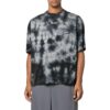 Off-White Herr FW22 Tie Dye-logotryck Rund hals Kortärmad Löst sittande Grå T-shirt