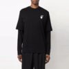 Off-White Herr Gradient Arrow Långärmad T-shirt i lös passform, svart