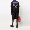 Off-White Herr Gradient Arrow Långärmad T-shirt i lös passform, svart