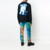Off-White Herr Ice Man Rundhalsad Löstsittande Långärmad Svart T-shirt