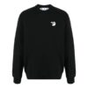 Off-White Herr Logo-tryck Rund hals Sport Loose Fit Svart
