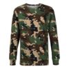 Off-White Herr SS21 Camouflage-tryck Löst sittande långärmad grön T-shirt