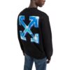 Off-White Herr SS22 Arrow Pattern Logo Rundhalsad Svart