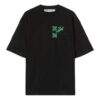 Off-White Herr SS22 Arrow Spray Painting Kortärmad T-shirt i lös passform Svart