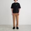 Off-White Herr SS22 Arrow Spray Painting Kortärmad T-shirt i lös passform Svart