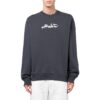 Off-White Herr SS22 Arrows-print Rundhalsad Långärmad Grå