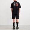 Off-White Herr SS22 Back Caravaggio kortärmad T-shirt i lös passform, svart