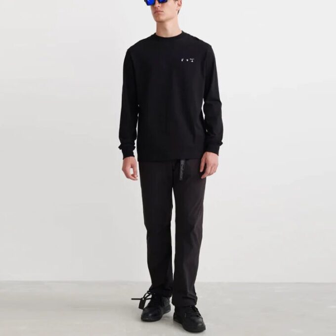 Off-White Herr SS22 Caravaggio Painting Rundhalsad Svart