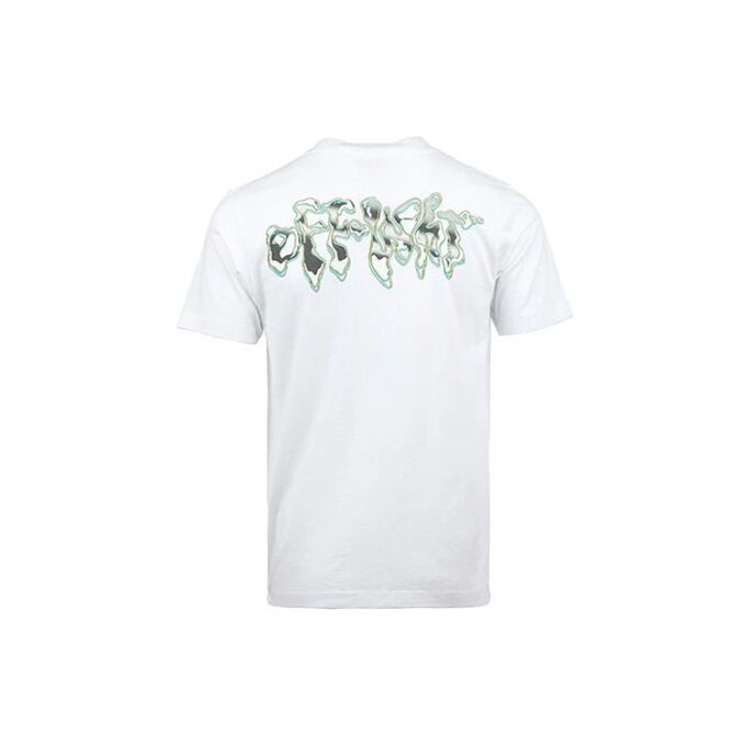 Off-White Herr SS22 Chest Classic Arrow Alphabet Printing Kortärmad Vit T-shirt