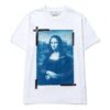 Off-White Herr SS22 Elizabeth-tryck Rundhalsad tröja Kortärmad vit T-shirt