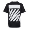 Off-White Herr SS22 enfärgad bomullströja med tryck, kortärmad, svart T-shirt
