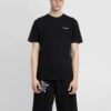 Off-White Herr SS22 enfärgad bomullströja med tryck, kortärmad, svart T-shirt