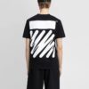 Off-White Herr SS22 enfärgad bomullströja med tryck, kortärmad, svart T-shirt