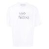 Off-White Herr SS22 enfärgad kortärmad vit T-shirt med pilmönster