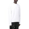 Off-White Herr SS22 enfärgad med logotryck, rund hals, långärmad version, vit
