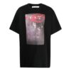 Off-White Herr SS22 enfärgad mönstertryck kortärmad svart T-shirt