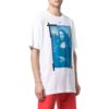 Off-White Herr SS22 enfärgad rundhalsad kortärmad T-shirt i vitt