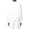 Off-White Herr SS22 enfärgad rundhalsad långärmad tröja i vitt