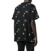 Off-White Herr SS22 enfärgad rundhalsad T-shirt med logotryck och korta ärmar, svart