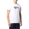 Off-White Herr SS22 enfärgad T-shirt med alfabettryck, rund hals och korta Shorts, vit