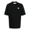 Off-White Herr SS22 enfärgad T-shirt med broderat logo, kortärmad, svart Short