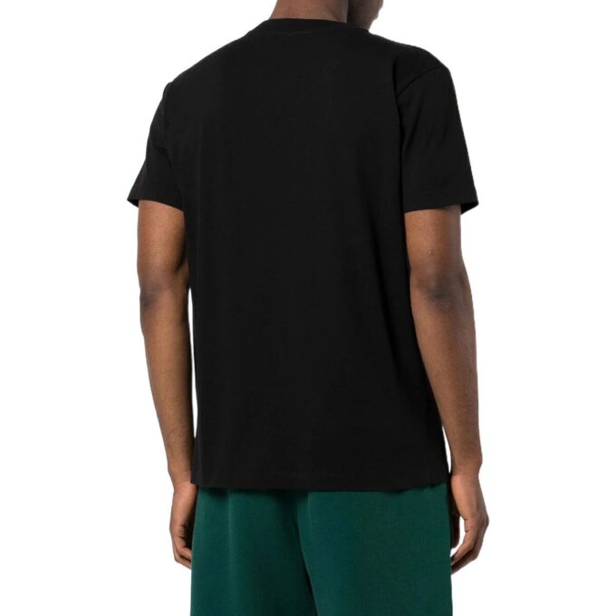 Off-White Herr SS22 Randig med tryckt alfabet, kortärmad version, svart