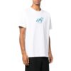 Off-White Herr SS22 Rundhalsad tröja med broderat kortärmad vit T-shirt