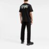 Off-White Herr SS22 T-shirt med klassiskt pil- och alfabettryck på bröstet, kortärmad, svart