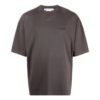Off-White Herr SS22 T-shirt med klassiskt tryckt logo, rund hals och korta Shorts, standardversion, brun