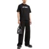 Off-White Herr SS22 T-shirt med kort ärm och tryckt alfabet i svart
