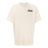 Off-White Herr SS22 T-shirt med logotryck, korta ärmar, lös passform, ljusbrun