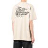 Off-White Herr SS22 T-shirt med logotryck, korta ärmar, lös passform, ljusbrun
