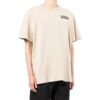 Off-White Herr SS22 T-shirt med logotryck, kortärmad, ljusbrun Short