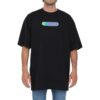 Off-White Herr SS22 T-shirt med logotryck, rund hals, korta ärmar och lös passform, svart