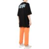 Off-White Herr SS22 T-shirt med logotryck, rund hals och korta Shorts, svart
