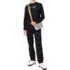 Off-White Herr SS22 T-shirt med pilmönster, långärmad, svart
