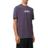 Off-White Herr SS22 T-shirt med pilmönster, rund hals, korta ärmar och lös passform, lila
