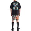 Off-White Herr SS22 T-shirt med pilmönster, rund hals, korta ärmar och lös passform, svart