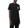 Off-White Herr SS22 T-shirt med piltryck, kortärmad, svart