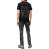 Off-White Herr SS22 T-shirt med tryck på ryggen, kortärmad, svart Short