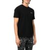 Off-White Herr SS22 T-shirt med tryck på ryggen, kortärmad, svart Short