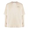 Off-White Herr SS22 T-shirt med tryck på ryggen, långa ärmar och lös passform