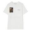 Off-White Herr SS22 Tryck på ryggen Rund hals Kortärmad Vit T-shirt