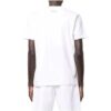 Off-White Herr-T-shirt i bomull med pilmönster och korta ärmar, vit