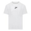 Off-White Herr-T-shirt i bomull med tryck, kortärmad, vit