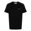 Off-White Herr T-shirt i enfärgat Caravaggio Arrow med korta ärmar, svart